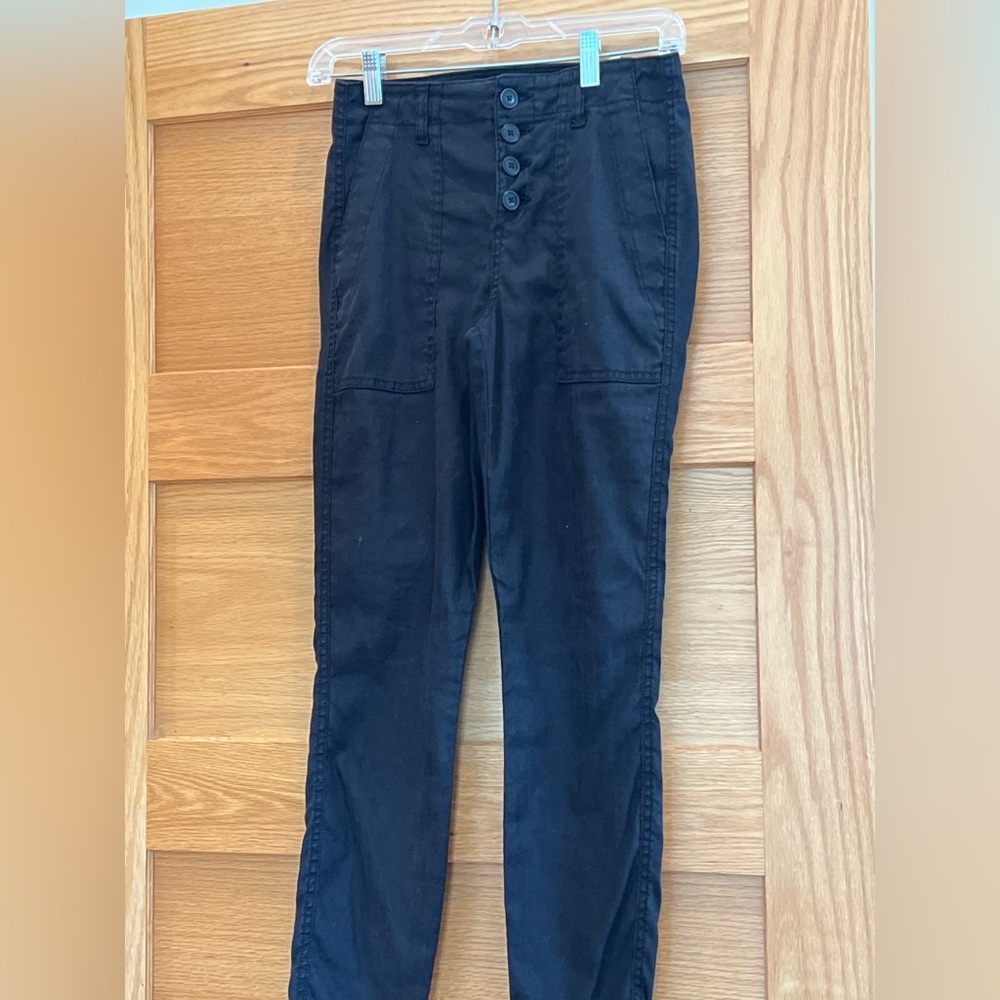 Anthropologie Level99 Straight Leg Jogger Black Size 24
